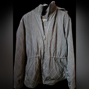 Bromley Sport Size Large Women's Black Winter Coat With Fur On A Removable Hood